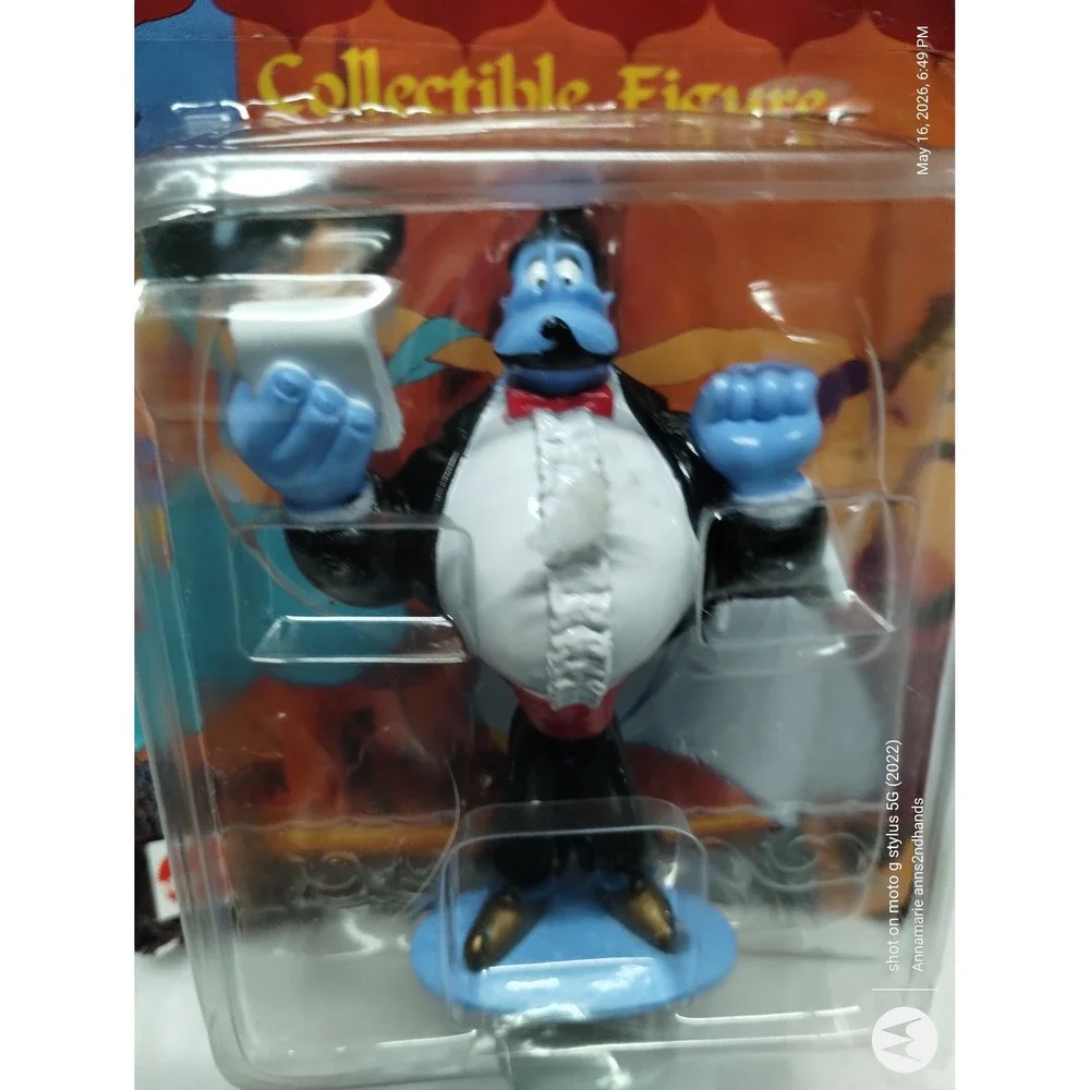 Disney Aladdin Genie Tuxedo‎ Collectible Figure Mattel Vintage 90s New Sealed